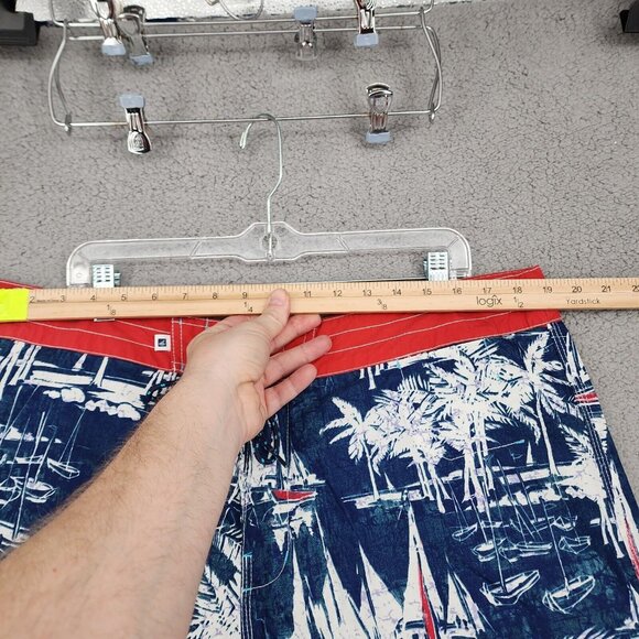 SPERRY TOP SIDER Men's Board Shirts Blue White Sail Boats Size 38 - Picture 4 of 15